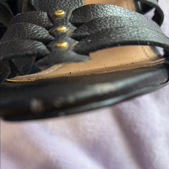 Steve Madden Black Heeled Gladiator Sandals - Picture 6 of 8